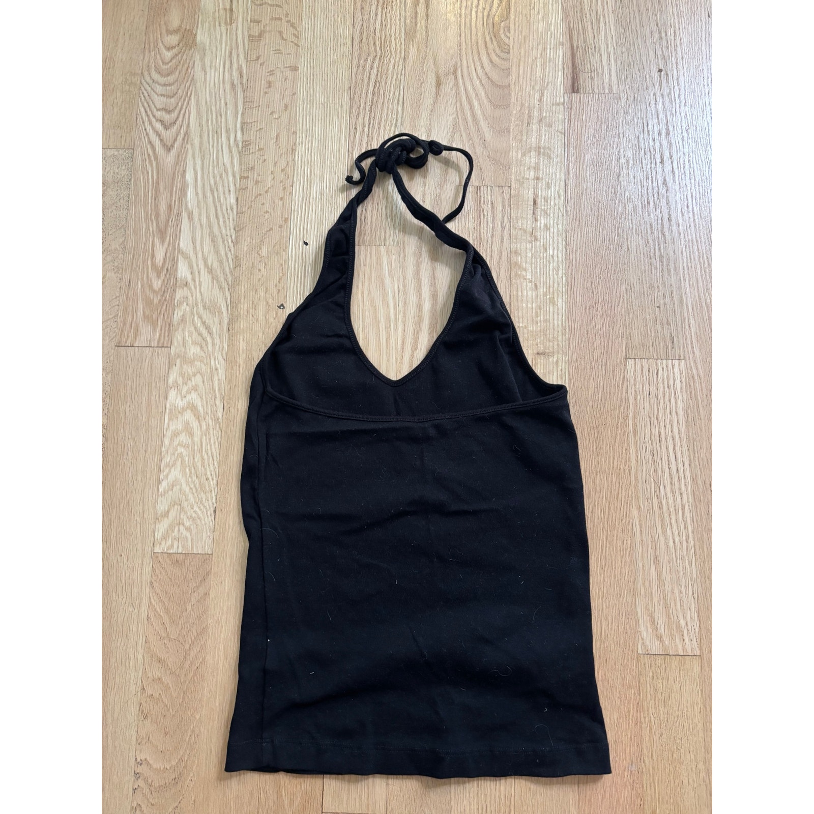 Nu Swim Organic Cotton Triple A Tank Halter Black Xl Top — image 3 of 4